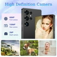 thumbnail image 2 of I25 Ultra Unlocked Smartphone,8GB+256GB Unlocked Phone for Android 14, 6.8" HD+ Display, 4000mAh Long Battery Life Smartphone, Built in Pen, 4G Dual SIM Cellphone, Face Unlock, GPS(Black), 2 of 7