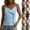 Beige-tanks, variant on Women's Spaghetti Strap Cami Tops, Asymmetrical Button Front Sleeveless Shirts, V Neck Casual Summer Vacation Camisole Tops