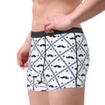 thumbnail image 2 of Fotbe Hipster Mustache Calzoncillos Tipo Boxer con Bolsa de Soporte Total para Hombre, X-Temp Fresco, Transpirable y de Secado Rápido-Medium, 2 of 5