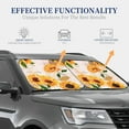 thumbnail image 4 of Bingfone Sunflower 5 Print 2-Piece Sun Shade Front Windshield - Foldable Car Front Window Sunshades For Most Sedans Suv Truck - Medium, 4 of 7