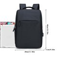 thumbnail image 2 of IMENGL Clearance! Delayuji Men'S Casual Backpack and Shockproof Design Suitable for 15.6 Inch Laptops Outdoor Lightweight Backpack Fashionable and Multi Functional Backpack One Size Black, 2 of 5