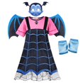 thumbnail image 1 of Vestido de niñas Vampirina Fantasia Infantil Cosplay Disfraces Halloween Carnival Party Disfraz Vampire Kids Cothes With Wing Outfits5-6T (Etiqueta 140) Gao Jinjia LED, 1 of 2