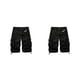 thumbnail image 2 of Guardurnaity Pantalones cortos para hombre, cintura expandible portátil, multibolsillos, transpirables, talla grande, pantalones cortos, bragas de Negro treinta 2Conjunto, 2 of 6