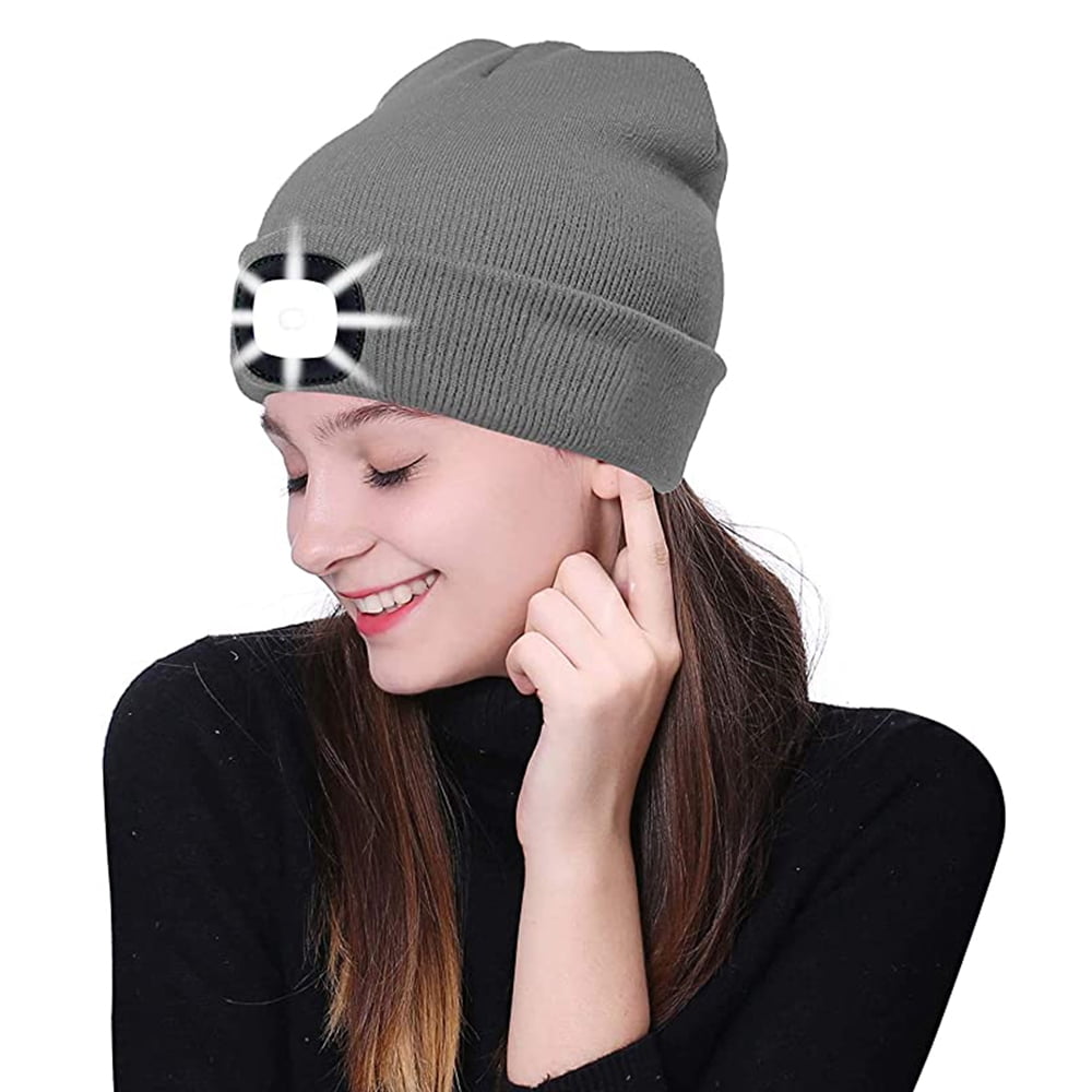 Unisex LED Beanie Hat with Light 