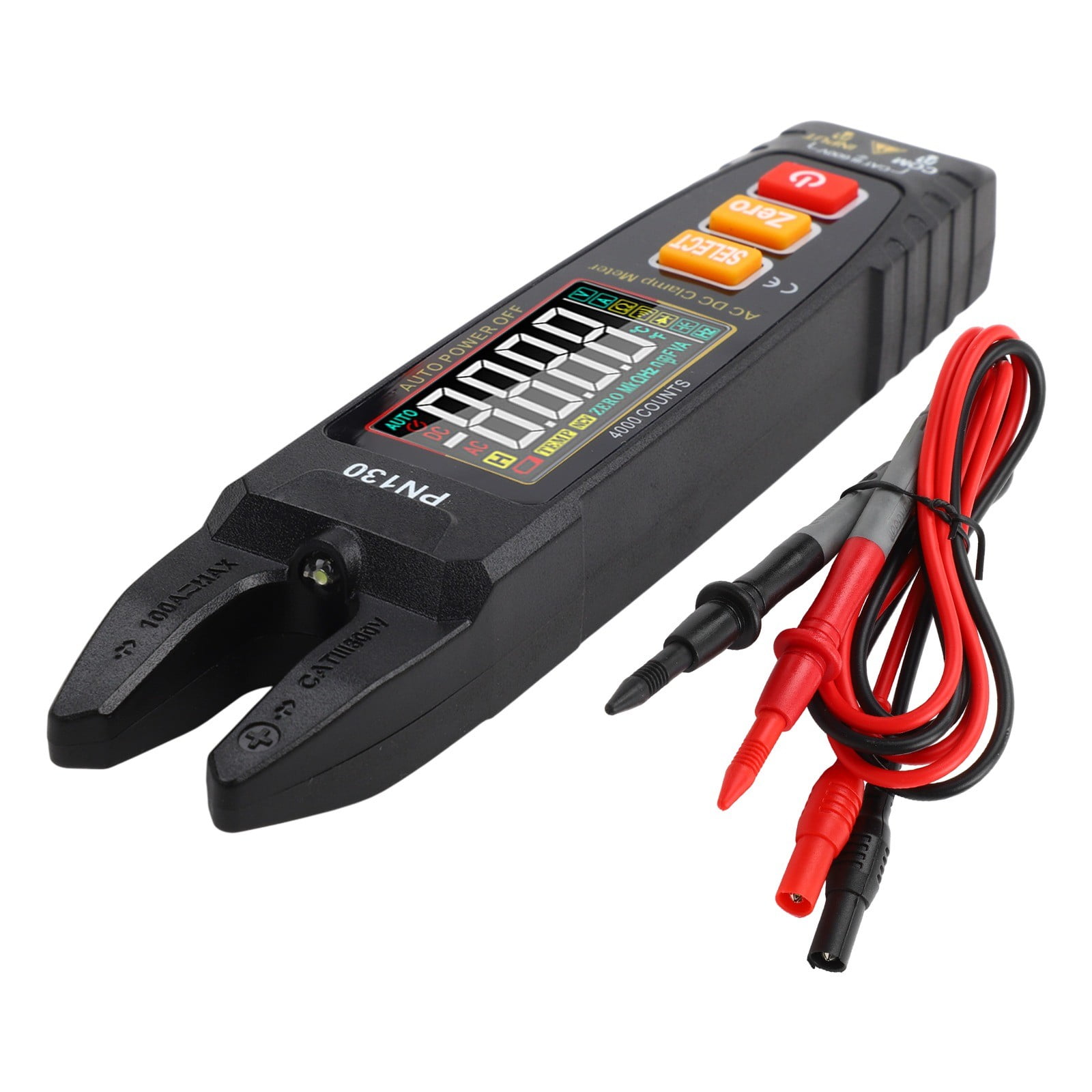 Yannee PN130 Digital U-shaped Clamp Meter Smart VA Color Screen Multimeter Rechargeable