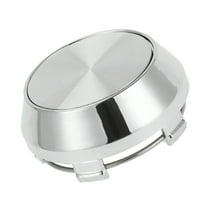 Unique Bargains 60 mm 2.36" OD Universal Car Wheel Hub Center Caps Auto Hub Covers Plastic Chrome Silver Tone