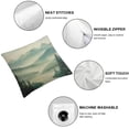 thumbnail image 4 of Acheng Nature Landscape Throw Pillow Cover Mountain Forest and Lake Summer Green Plant Fog River Park Pillow Case Decorative Square Cushion for Home Couch Bed,2 Pcs White, 4 of 6