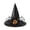 C, variant on 3 Style Decorative Witch Hat Halloween Decorations with Ornamental Accents, Gothic Witch’s Coven Wearable Hat for Wall Mantel Porch Party Displays
