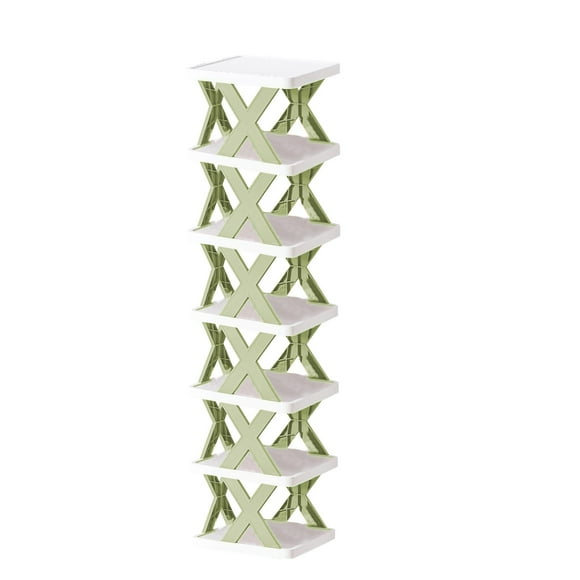 Bdday Shoe Rack for Door Household Space Saving Storage Plastic Multi-Layer Shelf Small Shoe Cabinet Outdoor Shoe Storage