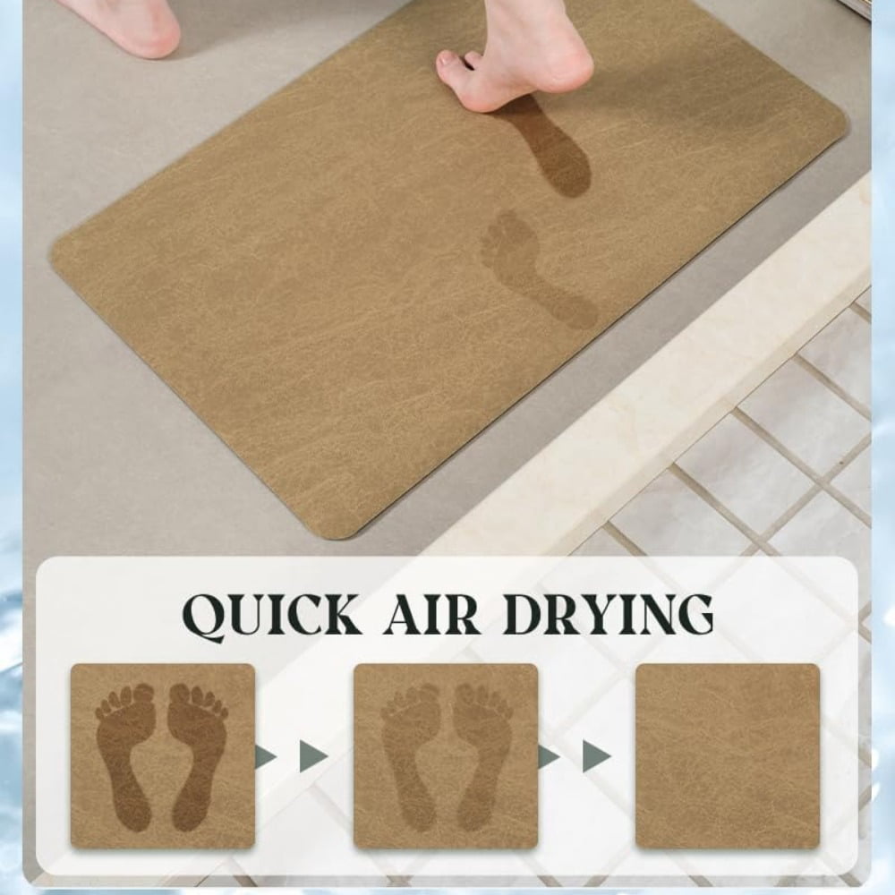 Galactic Goods Bath Mat-Bathroom Mat Rug Non Slip Super Absorbent Stain Resistant Quick Dry Thin Bath Rug-Bath Mats for Bathroom Floor Bathtub Vanity- Easy Care(Camel,20" x 32")