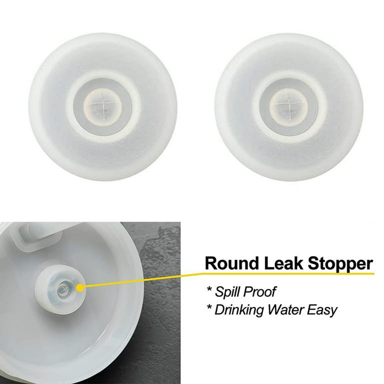 2X Silicone Spill Proof Stopper Set Cup Leak Proof Leak Stopper