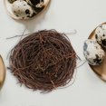 thumbnail image 2 of Handmade Vine Twig Bird Nest Home Nature Craft Holiday for Photo Garden Decor, 2 of 5