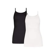 Flexees® Fat Free Dressing® Tank Top,3266,3XL,White (Pack of 2) (1 Black / 1 White)