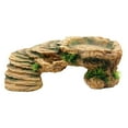 thumbnail image 2 of Yinanstore Climbing Ramp Turtle Basking Platform Grass Turtle Tank Ladder Turtle Terrace Resin Dock Aquatic Reptiles Amphibians Terrapin L, 2 of 8