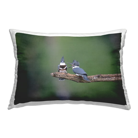 Stupell Industries Blue Jays on Branch Decorative Printed Throw Pillow, 14 x 20