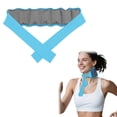 thumbnail image 2 of Freezable Cooling Neck Ring Ice Bandana Reusable Neck Cooler Gel Ice Neck Wrap Cooling Bandana For Summer Heat Hot Weather Running And Outdoor Activities, 2 of 10