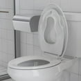 thumbnail image 6 of M optimized Toilet Seat, Plastic Toilet Seat With Soft Close, Never Loosen, Easy Clean, 17inch / 19inch Round Toilet Seat, Elongated Toilet Seat, 6 of 9