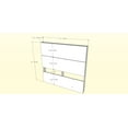 thumbnail image 5 of Nexera Nocce Platform Bed and Plank Headboard, Truffle, 5 of 5