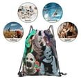 thumbnail image 6 of Terrifier Drawstring Backpack Lightweight Portable Sport Gym Sackpack Draw String Cinch Bags For Men Women, 6 of 9