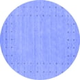 thumbnail image 1 of Ahgly Company Indoor Round Abstract Blue Contemporary Area Rugs, 7' Round, 1 of 4