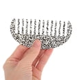 thumbnail image 3 of Unique Bargains 1 Pc Spotted Pattern Hair Comb Black Acetate Sheet, 3 of 5
