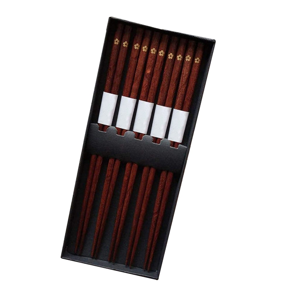 Details about   5Pair Bamboo Wood Japanese Chopsticks Kitchen Cutlery Chop Stick Tableware GiftH 