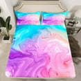 thumbnail image 2 of jejeloiu Colorful Splashing Ink Full Size Sheets,Watercolor Splatter Ink Bed Sheets,Abstract Aesthetic Art Sheet Sets,Super Cozy Room Decor,4 Pieces, 2 of 7
