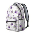 thumbnail image 2 of Pioneer Flower Floral Print Pattern Backpack for School, Cute School Bag with Adjustable Shoulder Straps and Padded Back, 15.3"x11"x7.1", 2 of 5