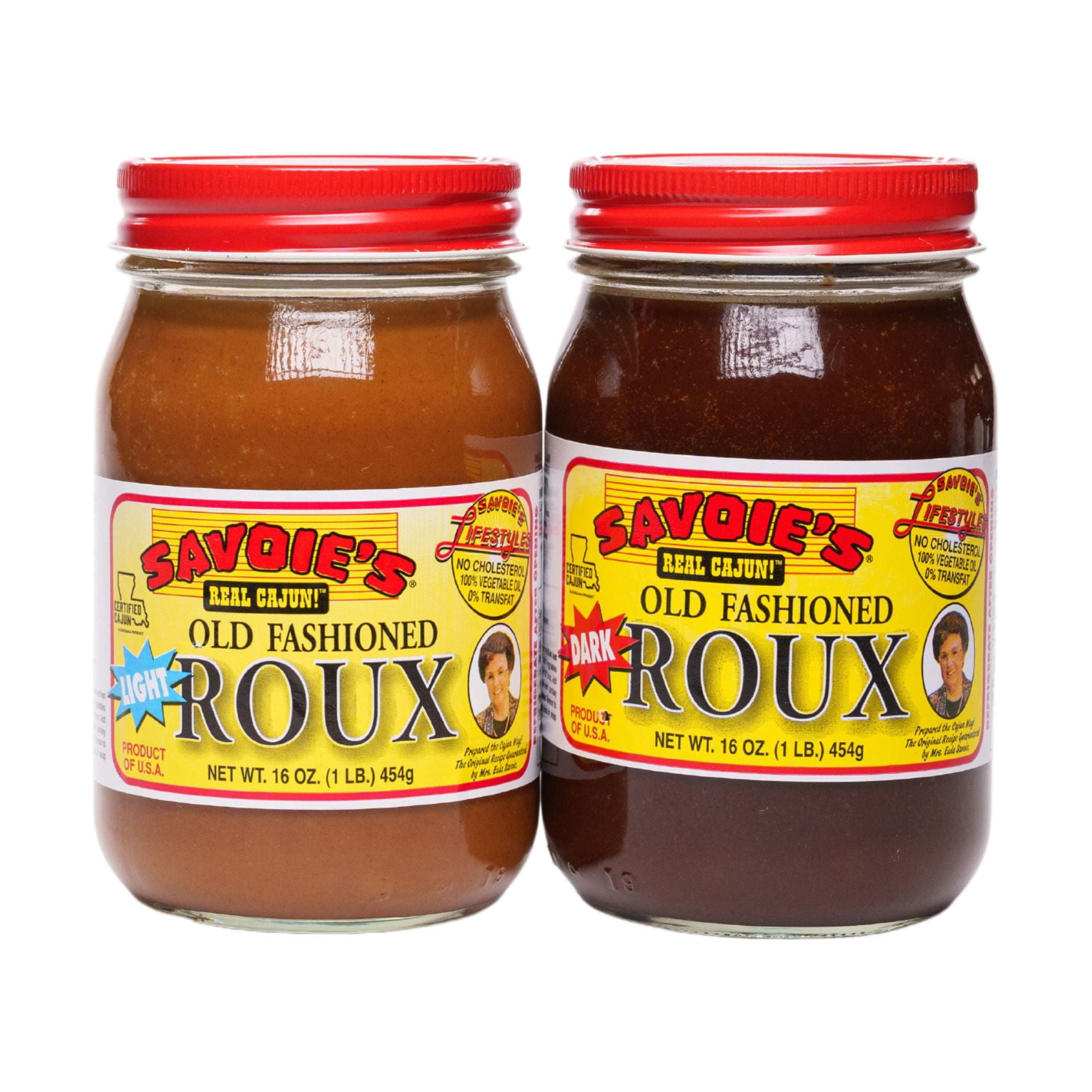 Savoie's Old Fashioned Light Roux, Cornstarch & Cooking Roux-Based Thickener Paste, 16 oz Glass Jar