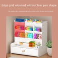 thumbnail image 4 of Portalápices de plástico y madera, caja de almacenamiento creativa para niños y estudiantes, decoración de escritorio de oficina, soporte de papelería lindo, 4 of 4