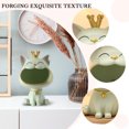 thumbnail image 2 of Adorno De Almacenamiento Para Gatos Resina boca grande gato estatua arte entrada clave almacenamiento ornamento decoración del hogar (verde) Ndcxsfigh Libre de BPA, 2 of 6