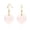 Gold Heart Rose Quartz, variant on 925 Sterling Silver Heart Rose Quartz Earrings for Women Natural Pink Stone Rose Quartz Jewelry  Gift for Girlfriend