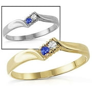 Keepsake Personalized Endless Hearts Mother's Birthstone Ring available in Sterling Silver, 10kt Gold and 14kt Gold