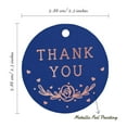 thumbnail image 6 of Inkdotpot Pack Of 100 Real Rose Gold Foil Paper Tags Thank You Bridal Shower-Baby Shower-Retirement-Wedding-Birthday Favor Hang Tags, 6 of 7