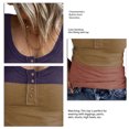 thumbnail image 4 of Camiseta sin mangas con cuello redondo para mujer, informal, de verano, de punto acanalado, sin mangas, básica, ajustada, camisola, 4 of 6