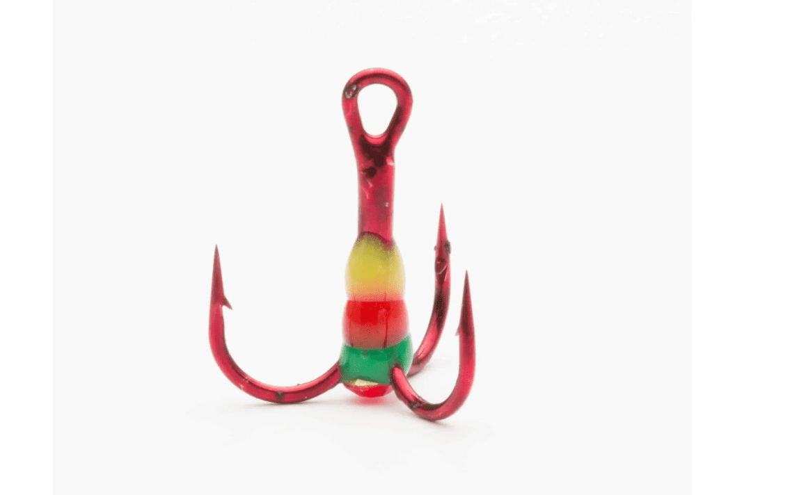 Vexan Size 10 Red Crystal Reaper Trebble Hook 6PK