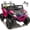 Pink, variant on Xuanlur 24V Ride on Toys for Big Kids, 2 Seater Kids Electric Car w/Remote Control, 4x200W Motors, 4WD/2WD, EVA Tires, 4-Wheel Suspension, LED Lights, Bluetooth, Ride On UTV for Kids Ages 3-8, Pink