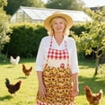 thumbnail image 3 of Farmhouse Egg Collecting Apron with Pockets for Chicken and Goose Eggs, Canvas Poultry Apron with Gathering Basket Design for Women Farmers and Homesteaders, Functional Farm Harvesting Tool, 3 of 4