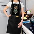 thumbnail image 2 of 2 Pack Adjustable Bib Apron with Front Pocket Decorative ' GARDEN ' Design & Colorful Plants Perfect for Cooking & Gardening, 2 of 5