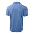 thumbnail image 5 of BRGZLK Men's Solid Color Short Sleeved Casual Classic Polo Shirts Basic Golf Button T-Shirt Tops with Pocket, 5 of 7