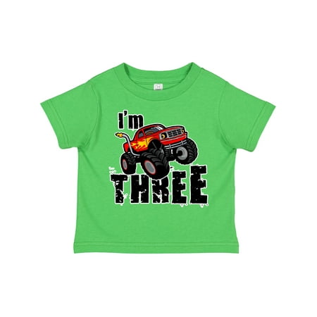 

Inktastic Monster Truck 3rd Birthday Boys or Girls Toddler T-Shirt
