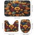 thumbnail image 3 of Bathroom Rugs Sets 4 Piece with Shower Curtain sets, Autumn Leaves Pattern Printed on Bathroom Decor Sets with Shower Curtains and Rugs, Perfect for Bathroom Hotel Dorm Spa Home, 72 x 72 inches, 3 of 8