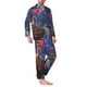 thumbnail image 2 of Fotbe Jungle Path Glowing Mushrooms Pijama de Hombre con Estampado de Manga Larga, Conjunto de 2 Piezas, Ropa de Dormir Suave y Cómoda con Bolsillos-X-Large, 2 of 7