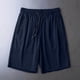 thumbnail image 1 of Puntoco Pantalones Cortos Deportivos Para Correr De Secado Rápido De Seda Helada De Verano Con Bolsillo De Color Liso Para Mujer Azul Marino Xl, Un Regalo Para Mujeres, 1 of 6