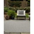 thumbnail image 3 of Rugs.com Outdoor Solid Collection Rug – 8 Ft Octagon Light Gray Flatweave Rug Perfect For Living Rooms, Kitchens, Entryways, 3 of 6