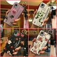 thumbnail image 3 of HBH-Phone Case For Nokia C110 4G, Phone Holder Back Cover Silicone Dirt-resistant Protective Wristband Wrist Strap Anti-knock Flower Ring Kickstand Waterproof Lanyard Soft case Anti-dust, 3 of 9