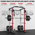 thumbnail image 5 of ALLVIATE Power Cage, 2000LBS Space Saving All-in-One Design, Cable Crossover and Dual Independent Pulley System, Heavy Duty Full Body Workout Cage with Complete Training Attachments for Home Gym, 5 of 11