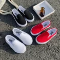 thumbnail image 3 of Kids Solid Color Slip-On Canvas Comfortable Casual Shoes, All Season Non-Slip Lightweight Sneakers, 3 of 4