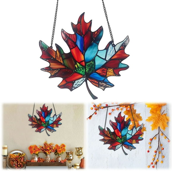Exquisite Maple Leaf Ornament Decorative Hanging Charm For Festive Home Garden And Interior Wall Design