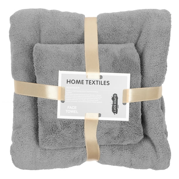 KAKOWELY juego de toallas de vellón coral, toallas de baño para el hogar, kit de toallas súper flexibles para el baño